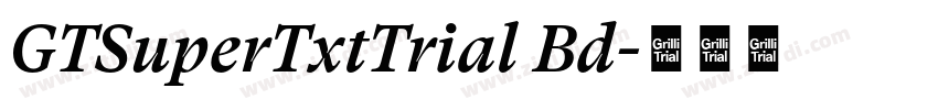 GTSuperTxtTrial Bd字体转换 GTSuperTxtTrial Bd字体转换